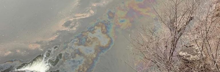 Petroleum Spill in Clinton River