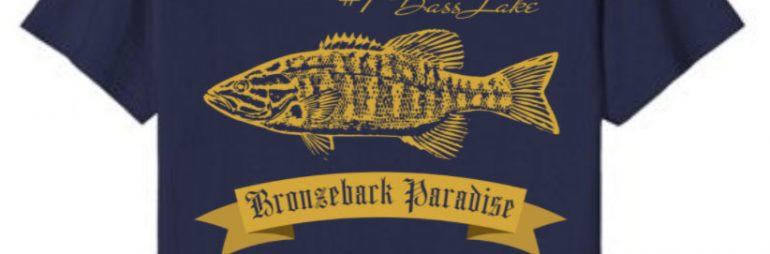 Lake St. Clair Bronzeback Paradise Smallmouth Bass Fishing Shirt