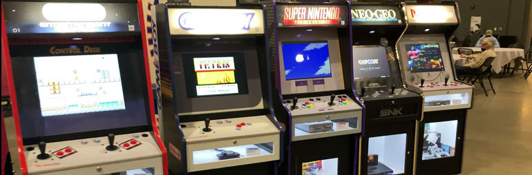 Retro Themed Nintendo Turbografx Arcade Cabinets