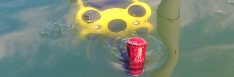 How Underwater Drones can Clean up Ocean Garbage