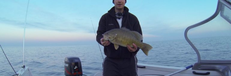 Giant Smallmouth Bass Lake St. Clair in Fall