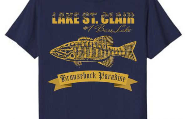 Lake St. Clair Bronzeback Paradise Smallmouth Bass Fishing Shirt