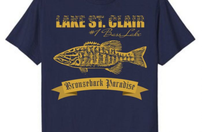 Lake St. Clair Bronzeback Paradise Smallmouth Bass Fishing Shirt
