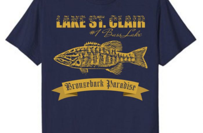 Lake St. Clair Bronzeback Paradise Smallmouth Bass Fishing Shirt